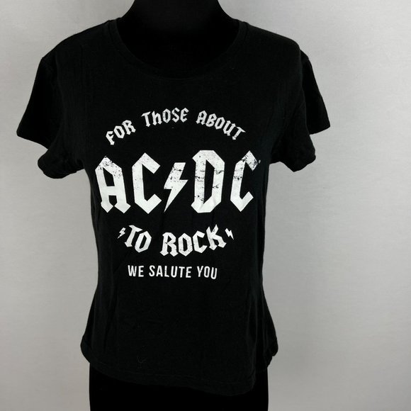 Band Merch Tops - AC/DC ACDC For Those About To Rock Womens XL T-Shirt